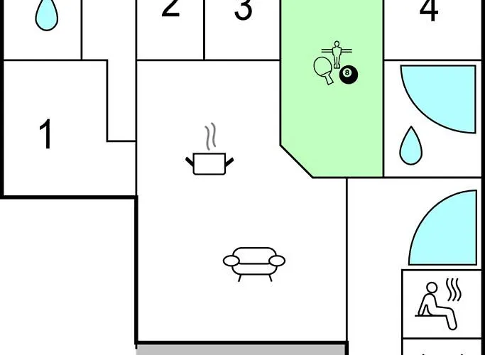 Дом отдыха In Harboore With Sauna